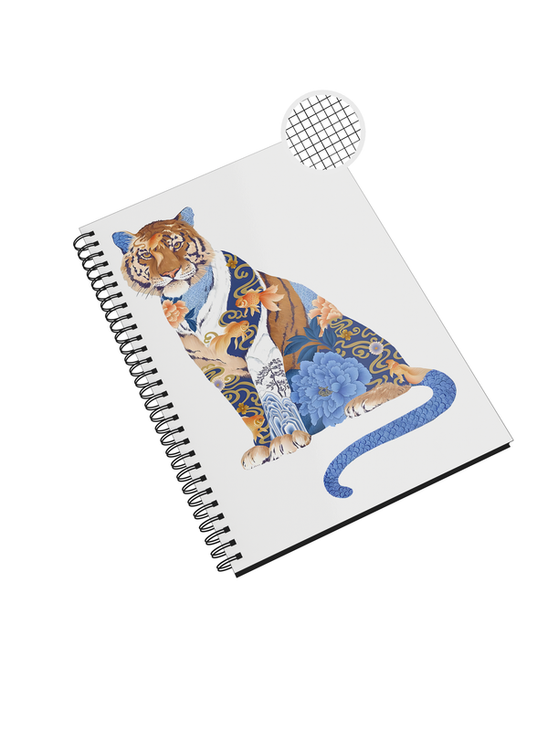 

Блокнот СувенирShop "Тигр/Tiger/Япония/Japan" NP-JJTG2-A5/2 A5 48 листов в клетку, NP-JJTG2-A5/2