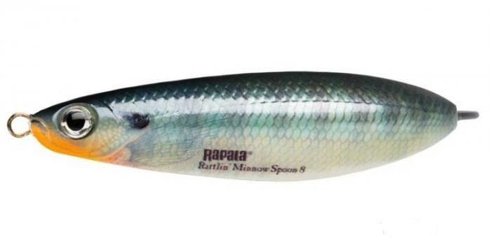 

Незацепляйка Rapala Rattlin Minnow Spoon RMSR08 /BG, Серебристый, Rattlin