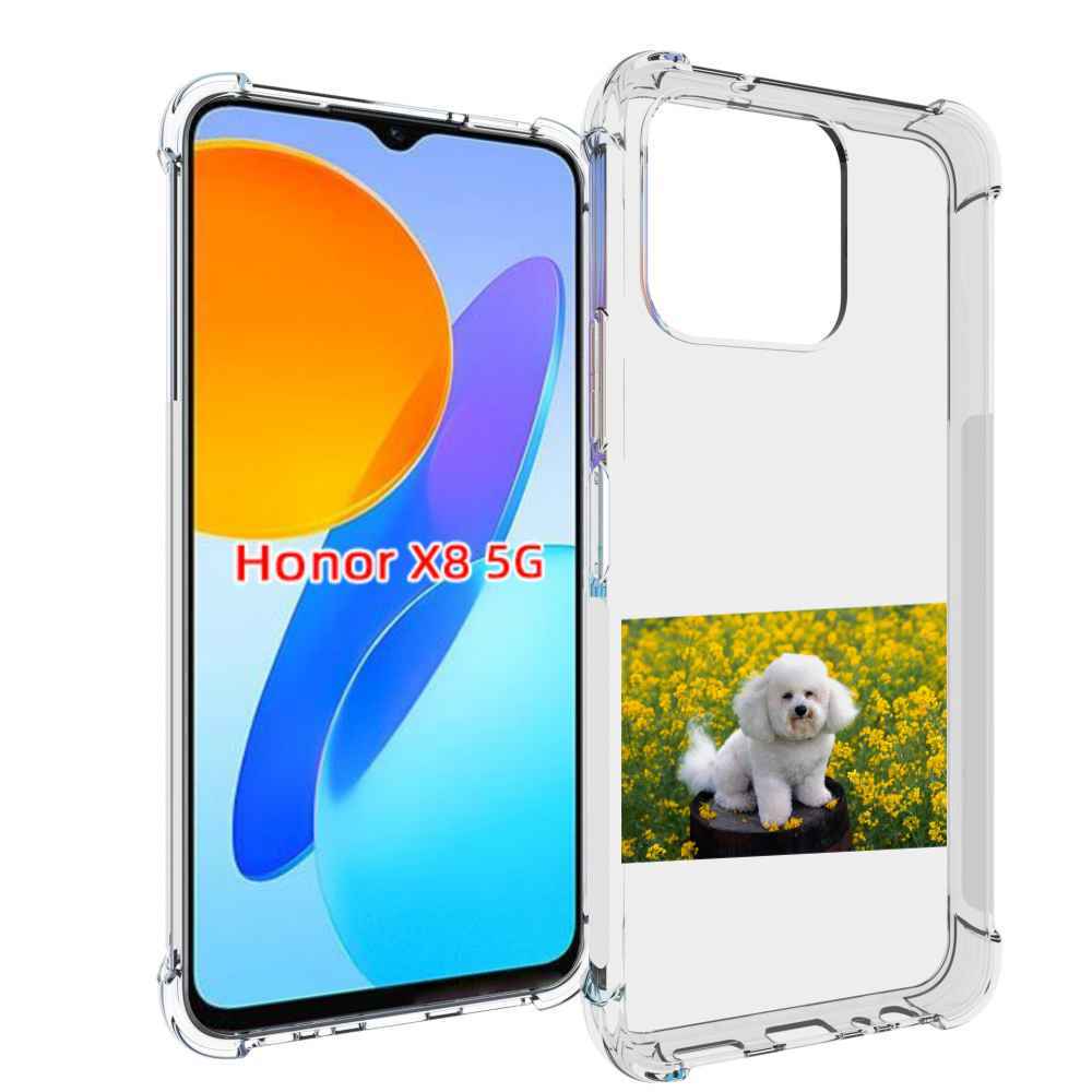 

Чехол MyPads пудель белыи для Honor X8 5G, Прозрачный, Tocco