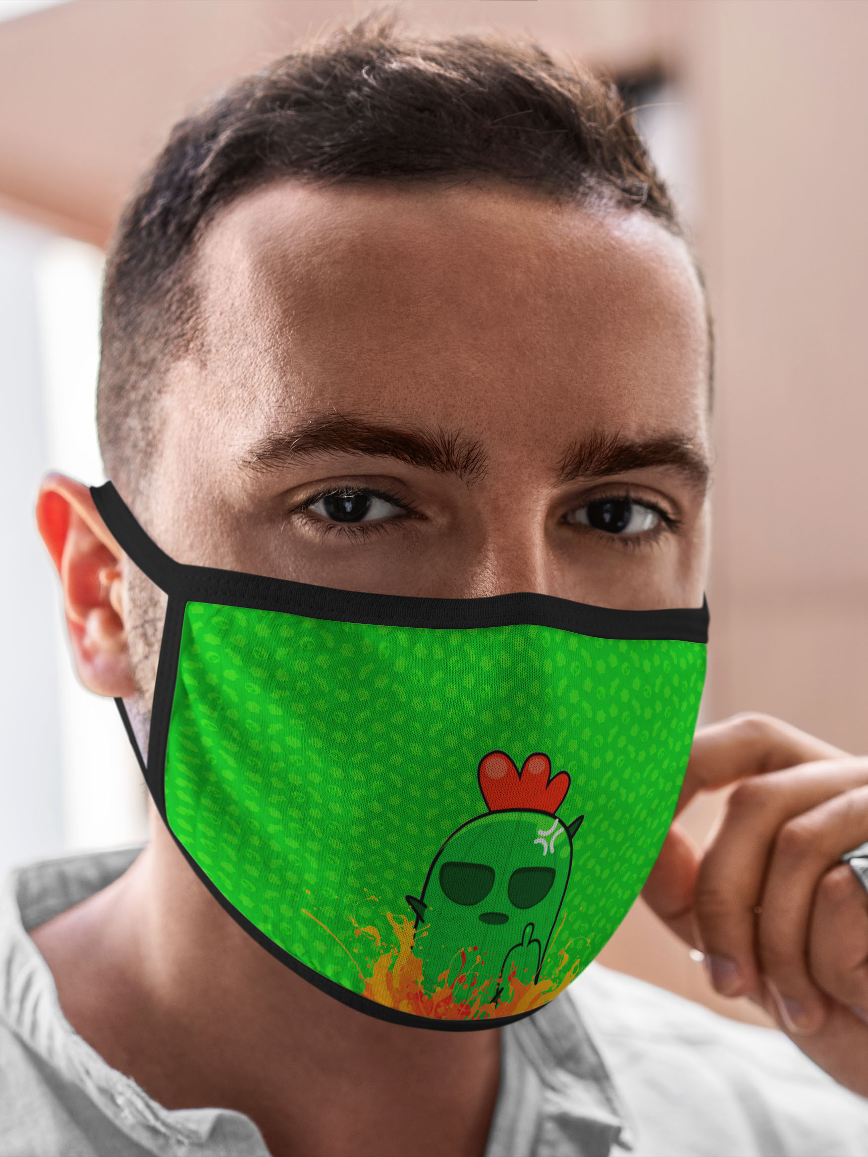 

Многоразовая маска унисекс Burnettie Brawl Stars Spike Satars, Разноцветный, Brawl Stars Spike Satars