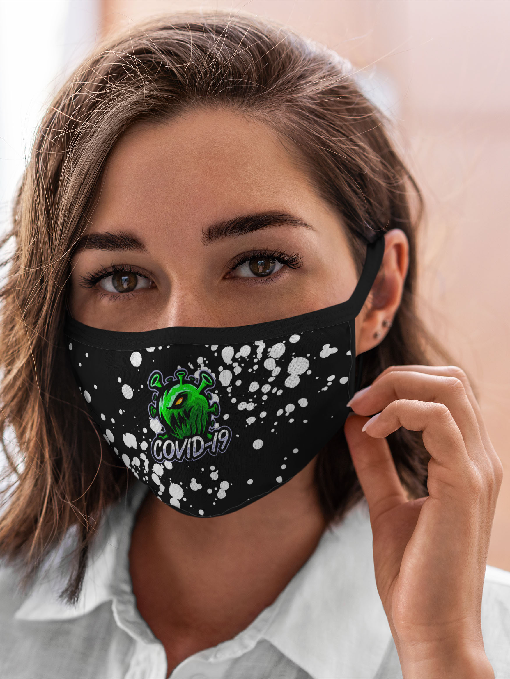 

Многоразовая маска унисекс Burnettie Разные Принты Covid 19, Разноцветный, Разные Принты Covid 19