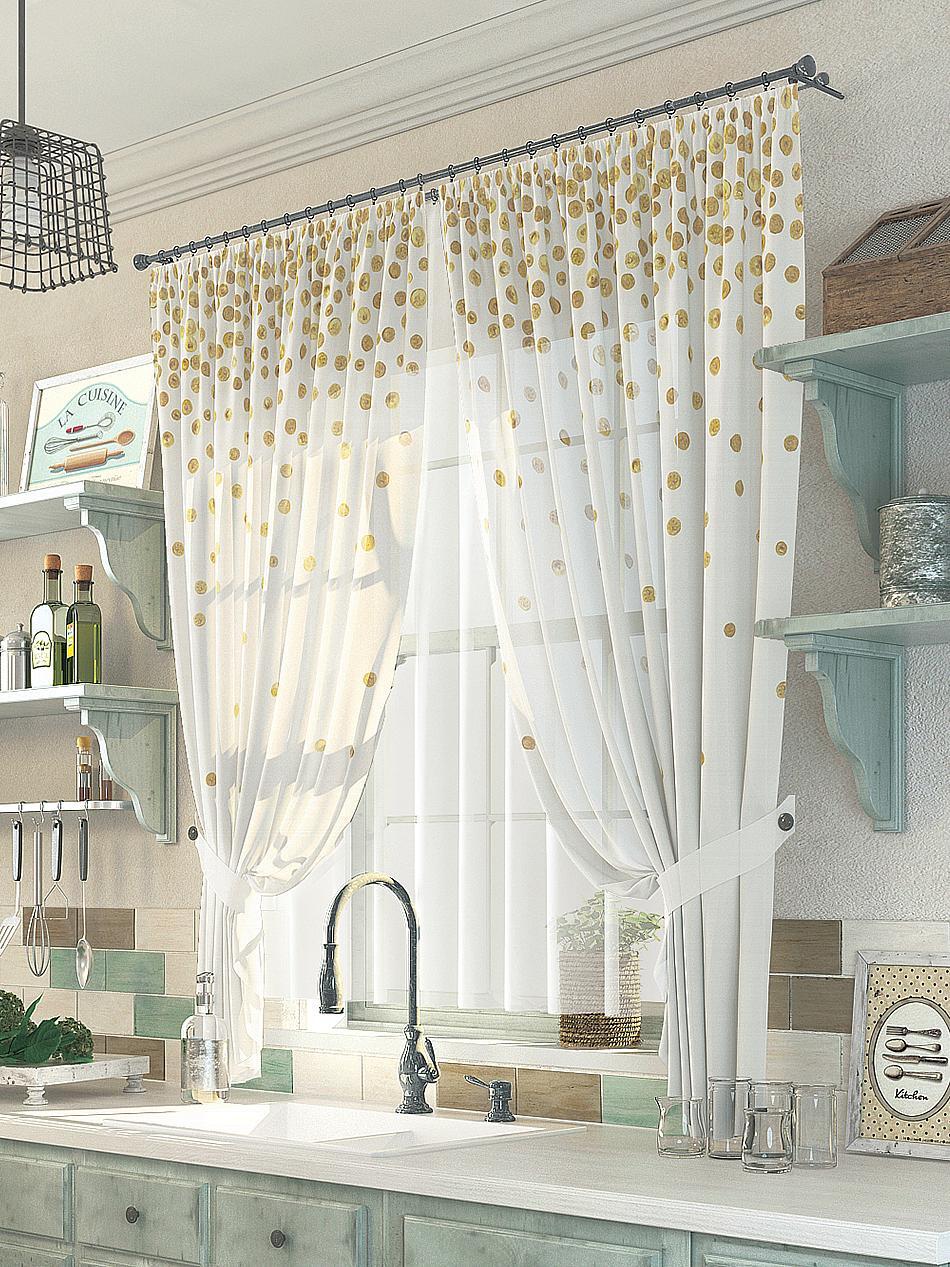 

Комплекты штор AT HOME Рейлос высота 180 см, ширина 150 см, Белый, 976034