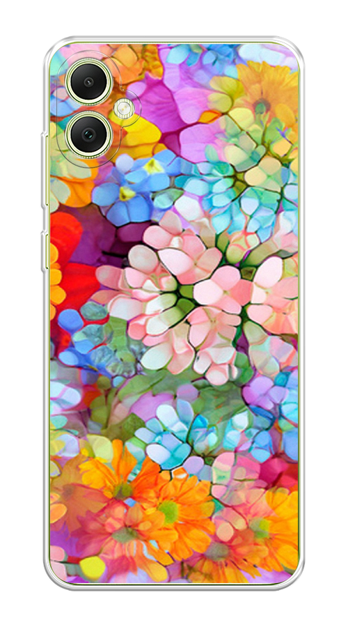 

Чехол на Samsung Galaxy A05 "Цветы витраж", Оранжевый;розовый;голубой, 2108750-1