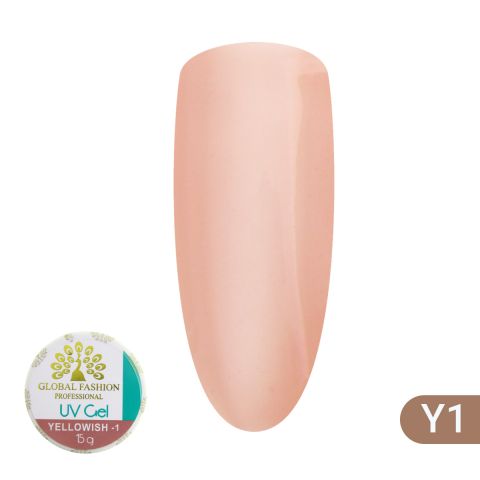 

Гель для наращивания ногтей камуфляж-1 Global Fashion Yellowish-1 15 г