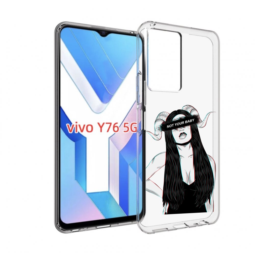 

Чехол Mypads Not-Your Для Vivo Y76 5G, Прозрачный, Tocco