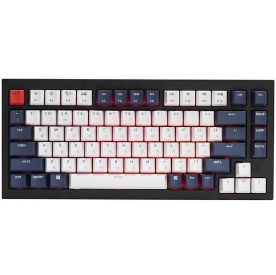 

Клавиатура Keychron Q1, Gateron G Phantom Red Switch, QMK, Type-C, black/white