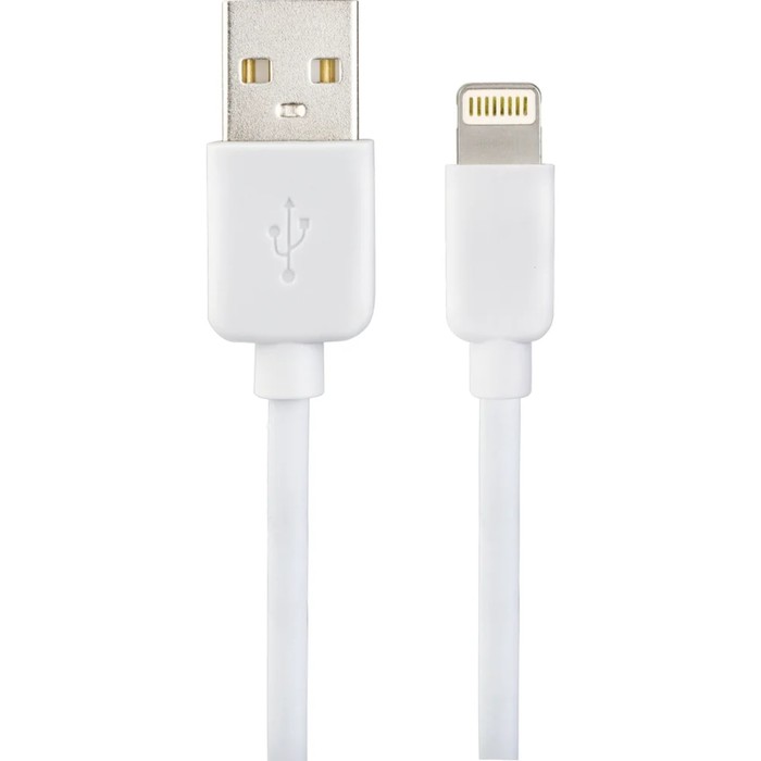 Кабель Lightning-USB Perfeo 2м белый