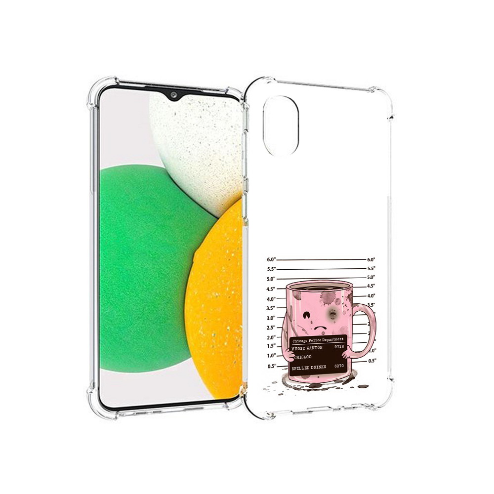 

Чехол MyPads Tocco для Samsung Galaxy A03 Core кружка (PT224480.538.420), Прозрачный, Tocco