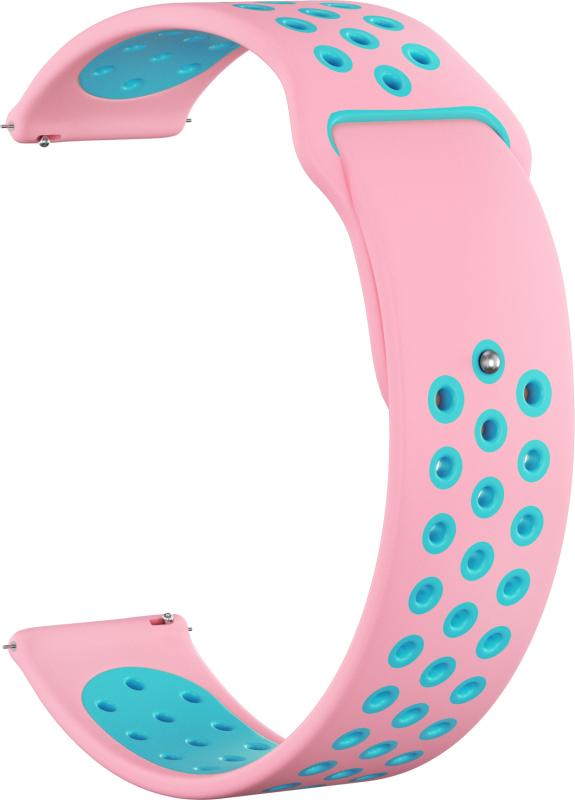 

Ремешок силиконовый GSMIN Sport Edition 20 для Elari KidPhone 4G (Розово-голубой), Розовый;голубой