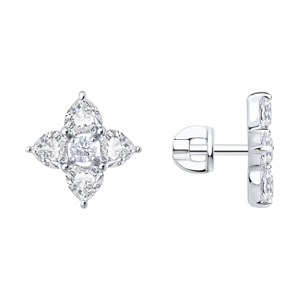 

Серьги из серебра SOKOLOV 94026872, фианит, 94026872