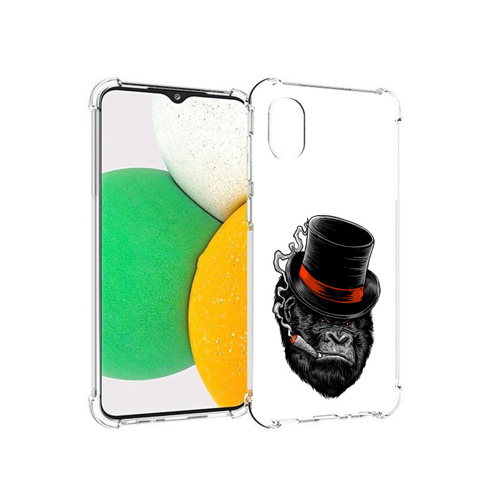 

Чехол MyPads Tocco для Samsung Galaxy A03 Core дизайнерская горилла (PT224480.538.431), Прозрачный, Tocco