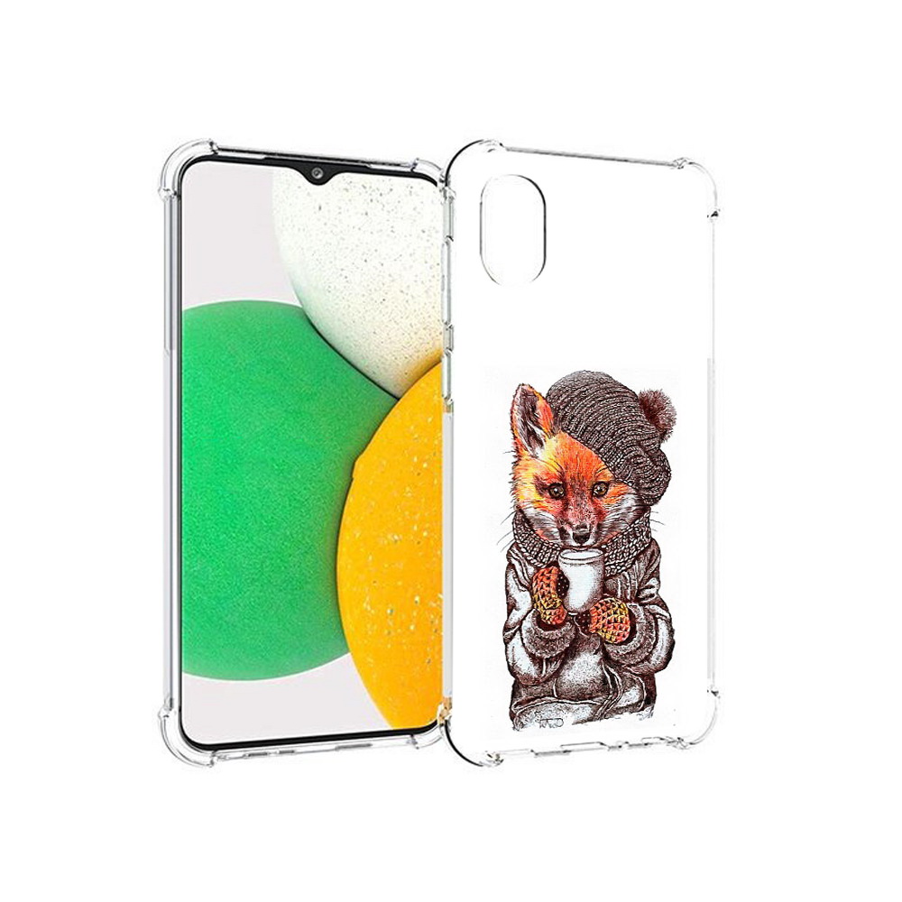 

Чехол MyPads Tocco для Samsung Galaxy A03 Core лиса в шапке (PT224480.538.437), Tocco