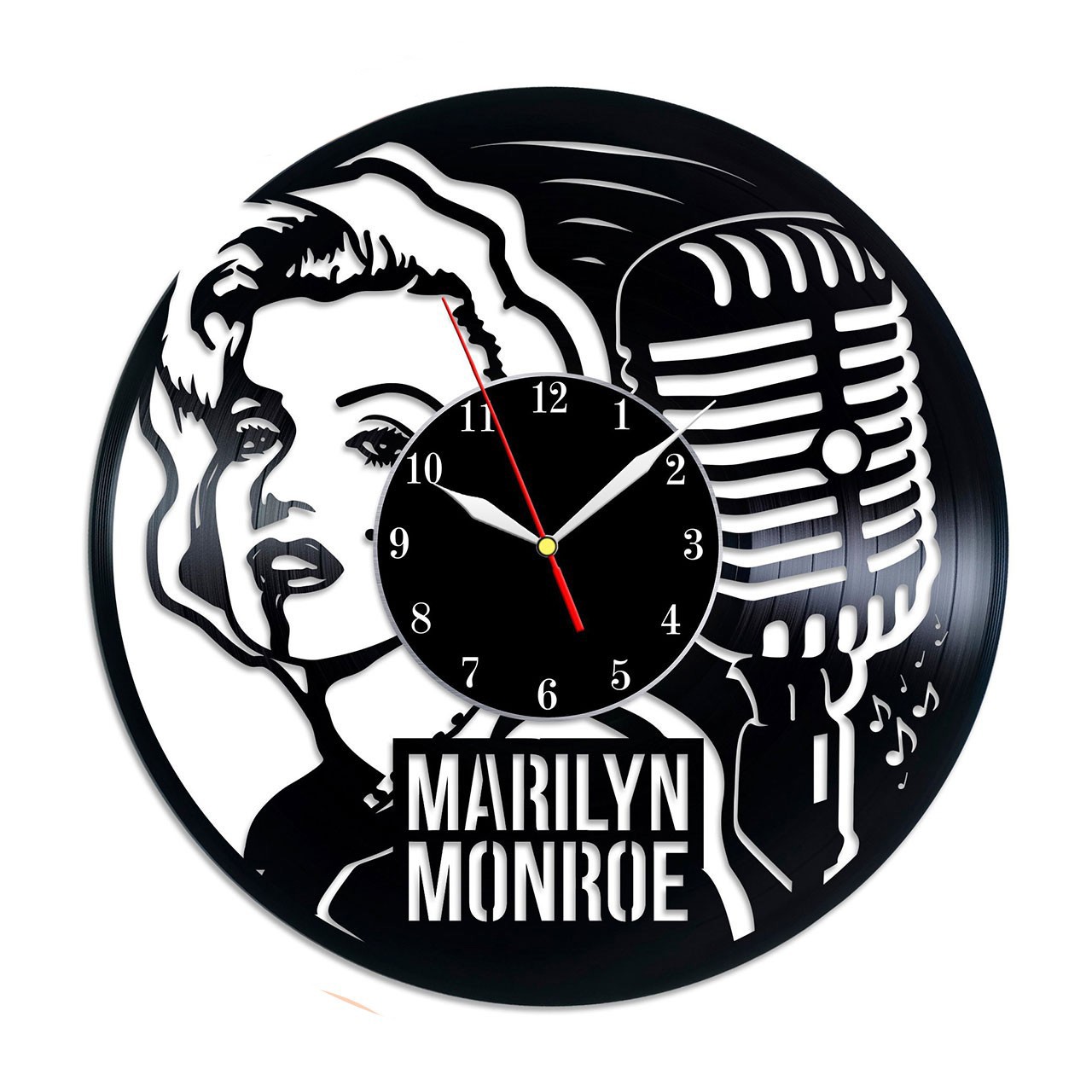 фото Часы из виниловой пластинки (c) vinyllab - marilyn monroe