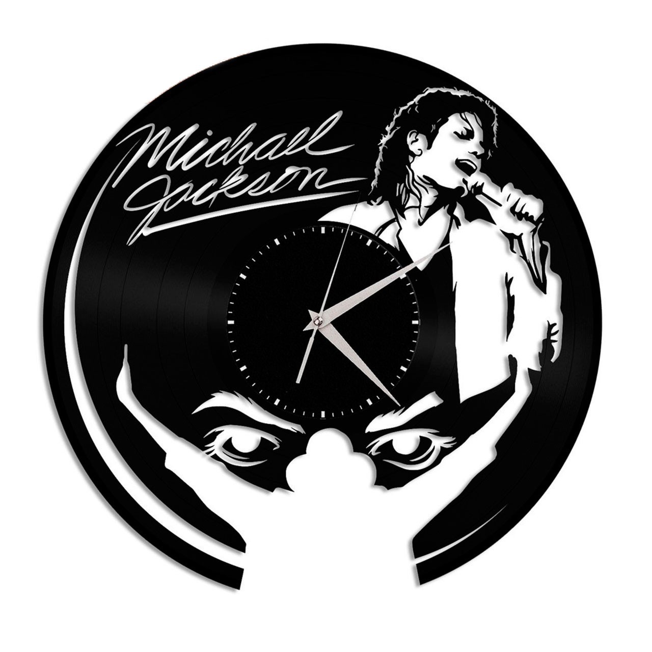 фото Часы из виниловой пластинки (c) vinyllab - michael jackson