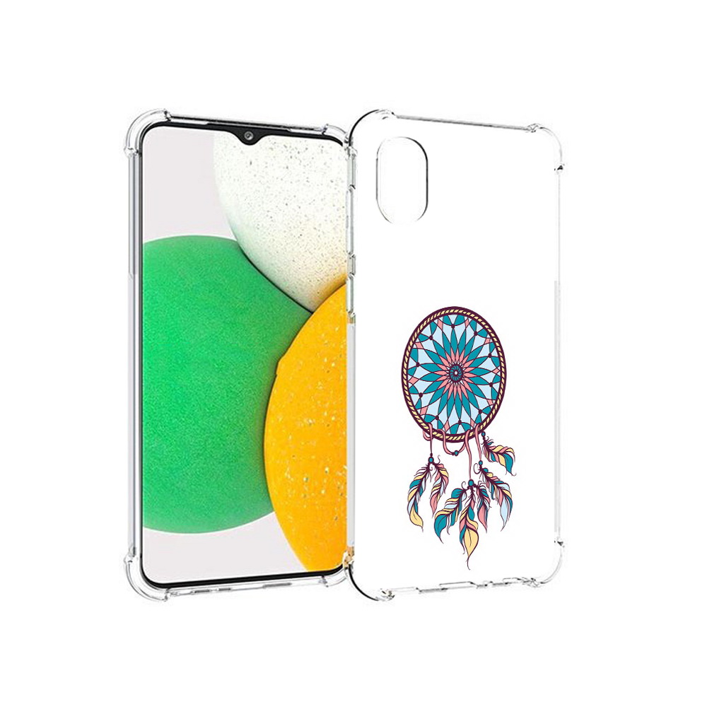 

Чехол MyPads Tocco для Samsung Galaxy A03 Core ловец снов синий (PT224480.538.443), Прозрачный, Tocco