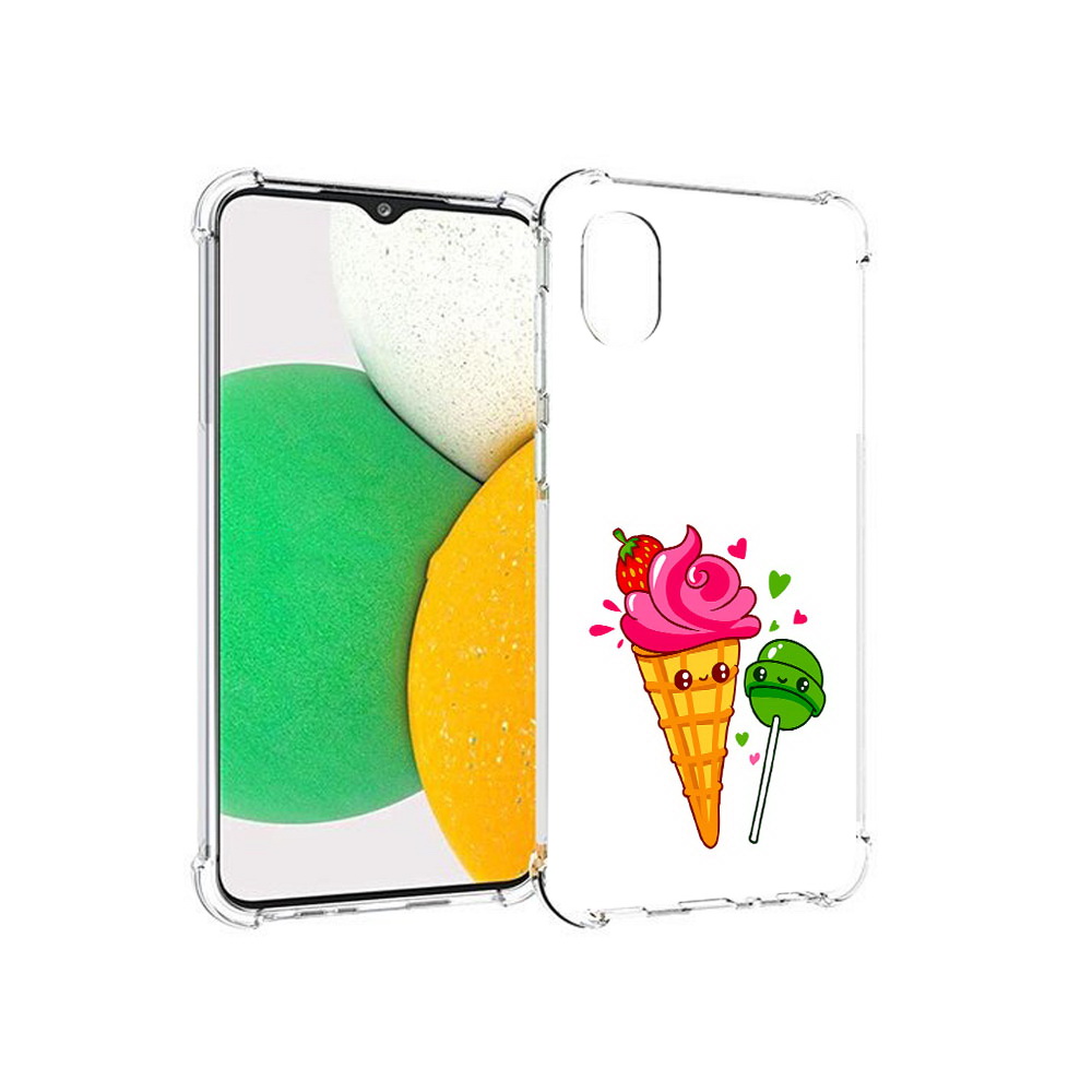 

Чехол MyPads Tocco для Samsung Galaxy A03 Core Вкусняшки (PT224480.538.45), Прозрачный, Tocco