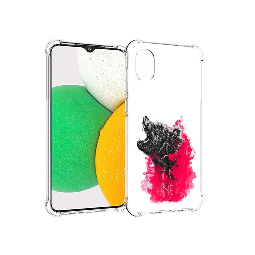 

Чехол MyPads Tocco для Samsung Galaxy A03 Core медведь в дымке (PT224480.538.463), Прозрачный, Tocco