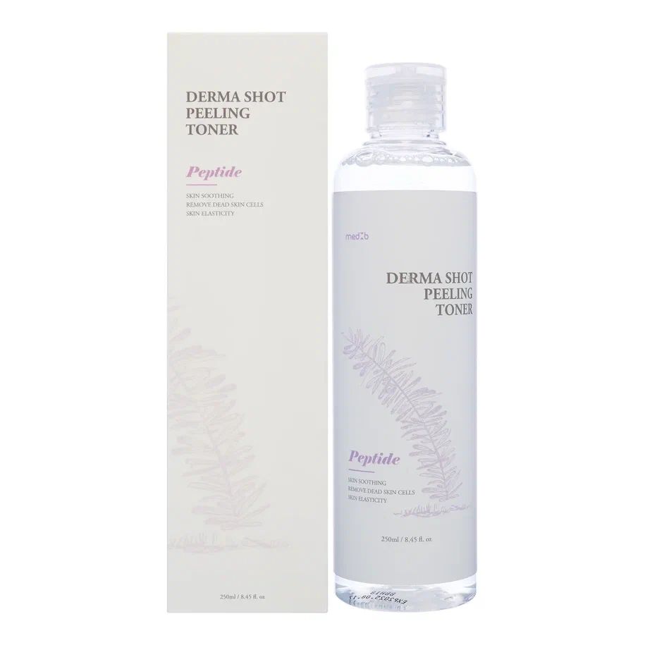 Тонер для лица MedB с пептидами Derma shot peeling toner peptide, 250 мл