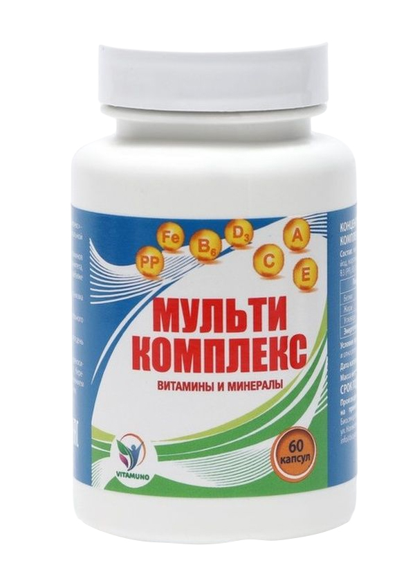 фото Мульти комплекс витамины и минералы vitamuno, капсулы 60 шт.