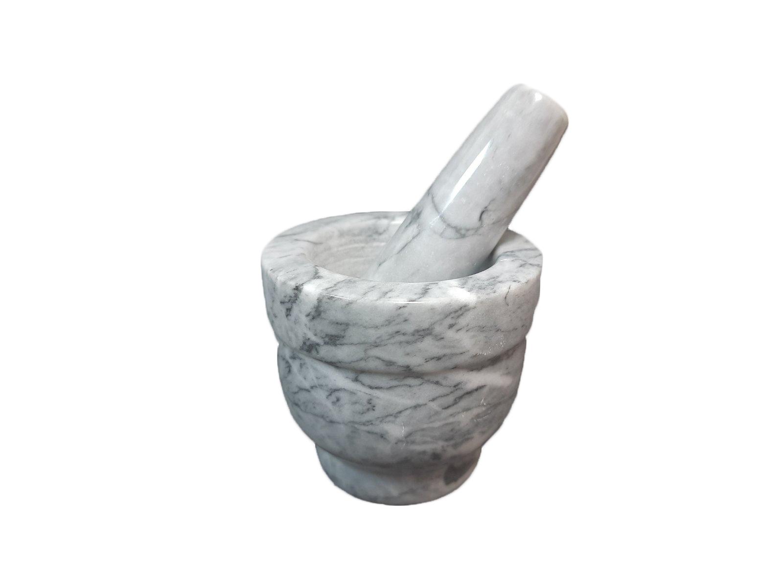 Гранитная ступка с пестиком 04123520 серый, 8х8 см