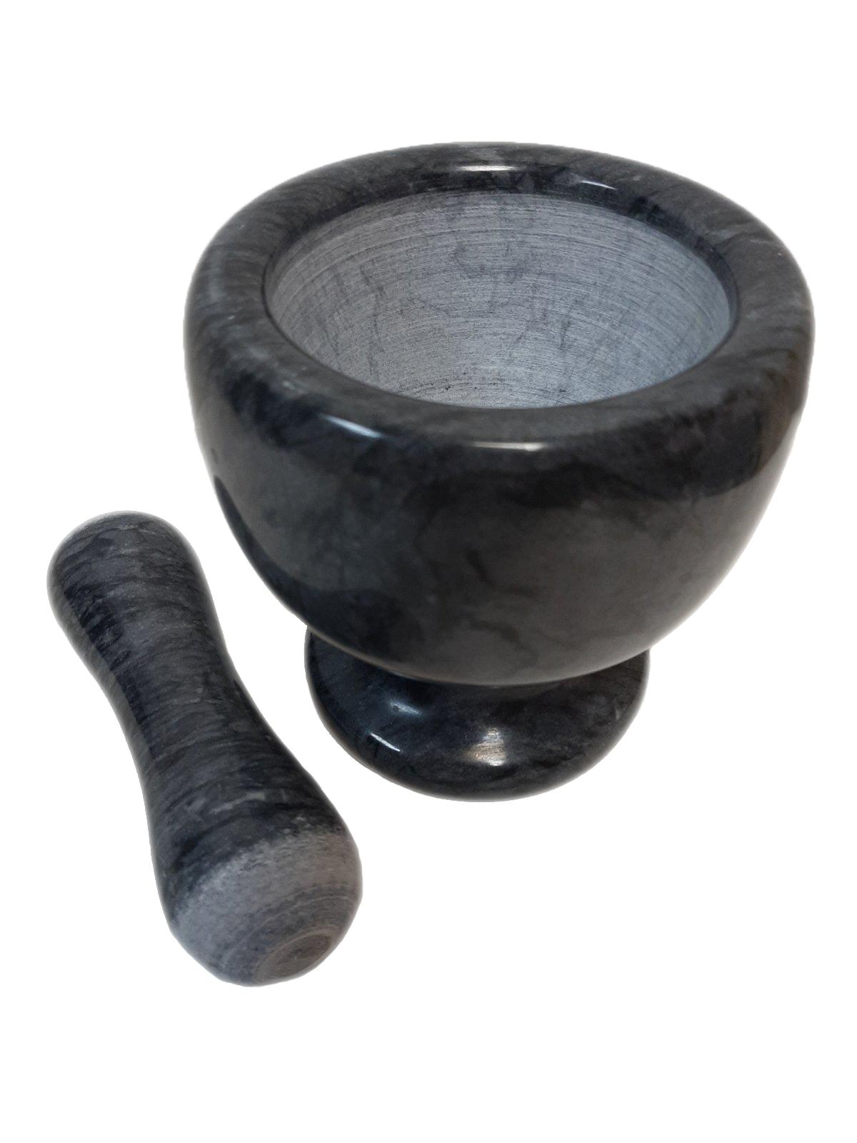 Гранитная ступка с пестиком 04123524 черный, 13х12,5 см