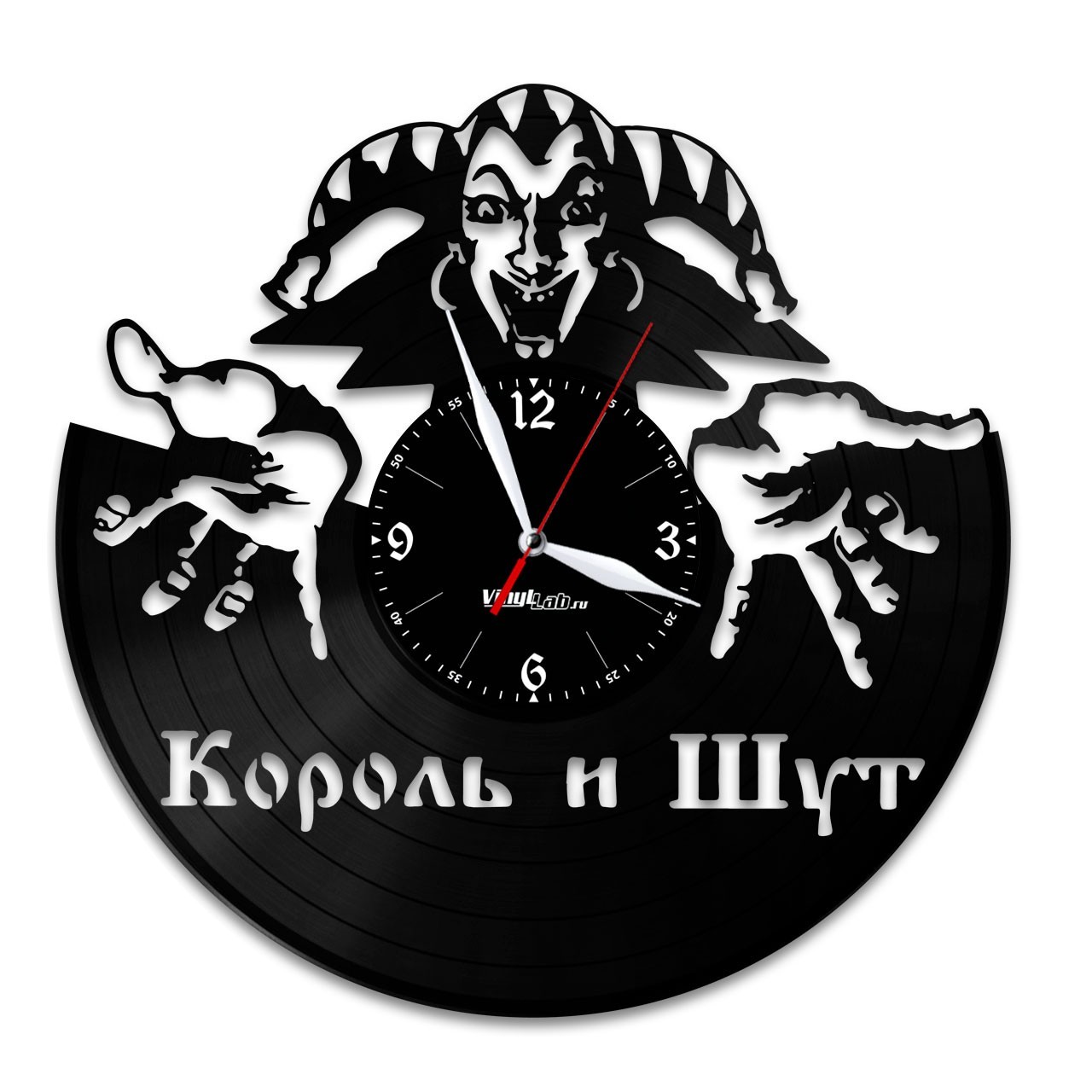 Часы из виниловых пластинок Король и Шут