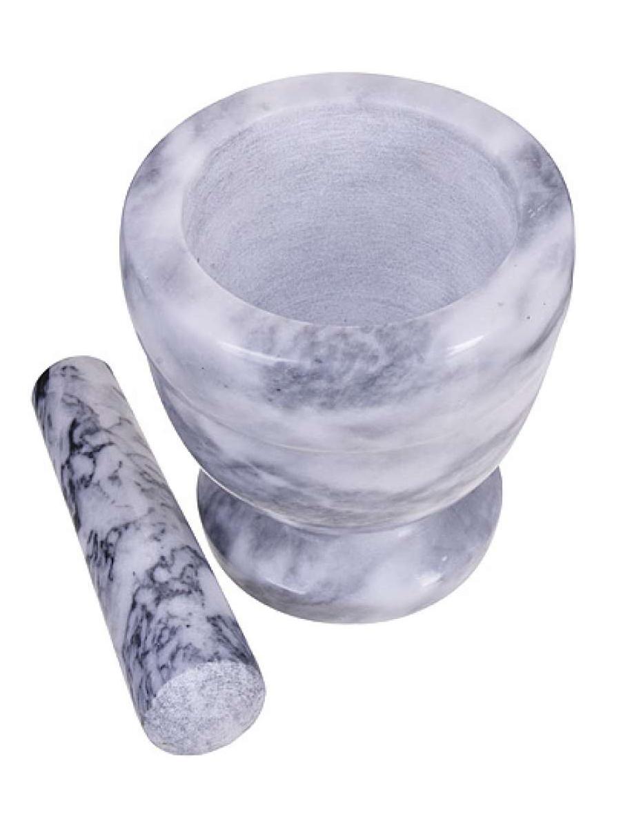 Гранитная ступка с пестиком 04123533 серый, 10х10 см