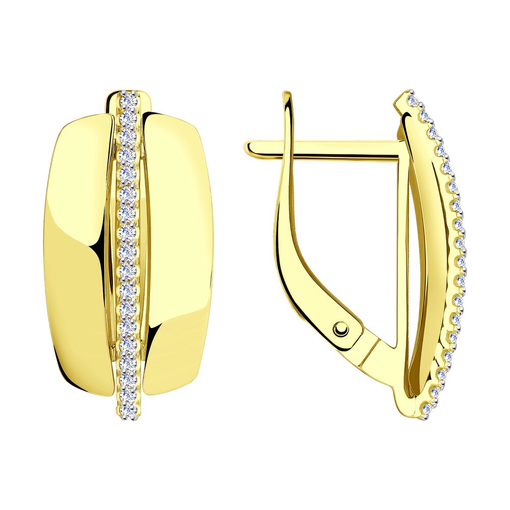 

Серьги из золота SOKOLOV 028822-2, фианит, 028822-2