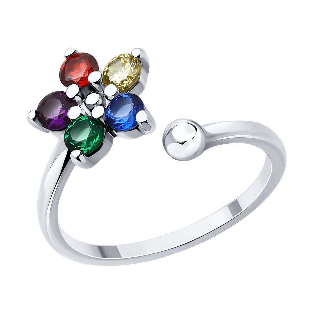 

Кольцо из серебра р.  Diamant 94-110-02141-1, фианит, 94-110-02141-1