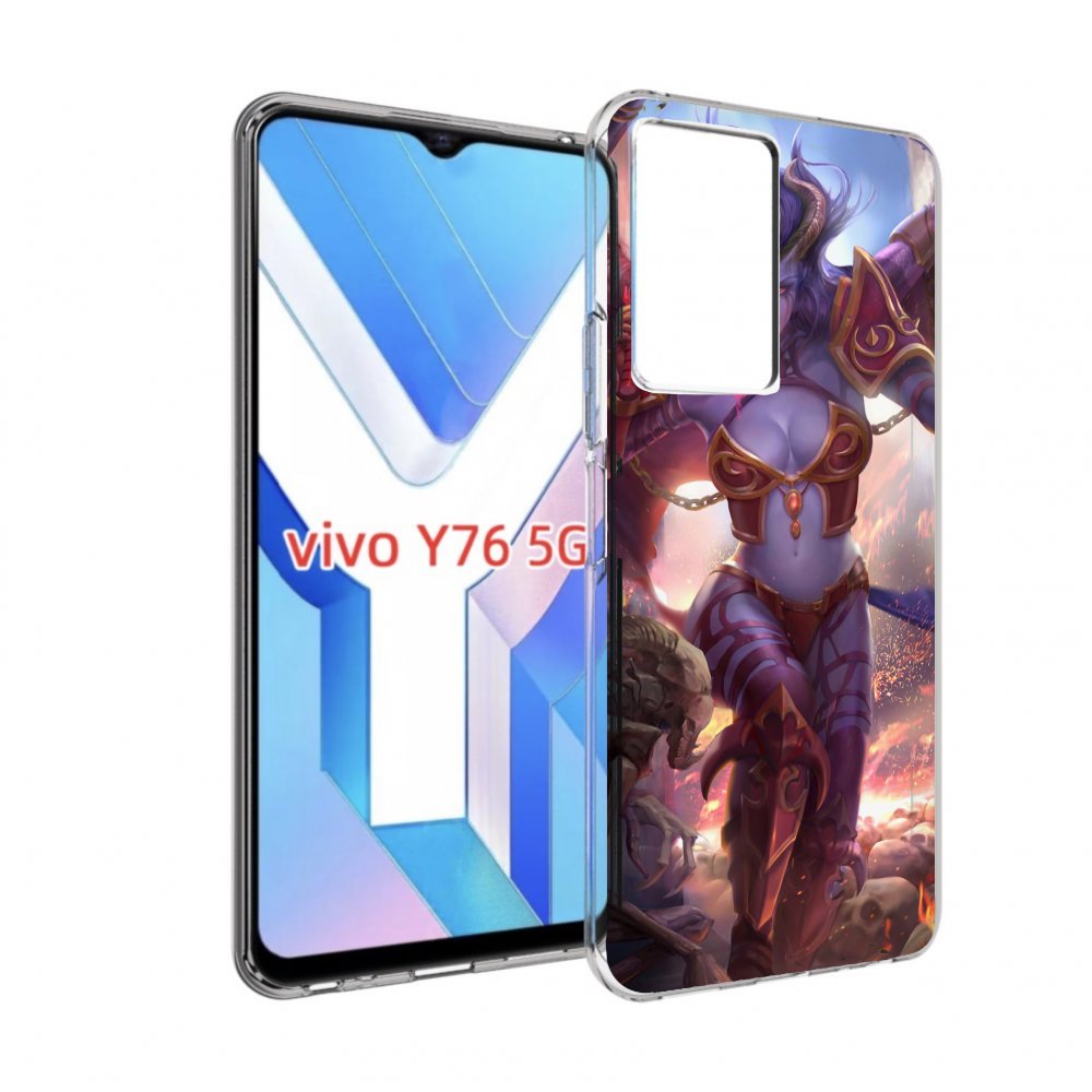 

Чехол Mypads Queen Of Pain Dota 2 Для Vivo Y76 5G, Прозрачный, Tocco