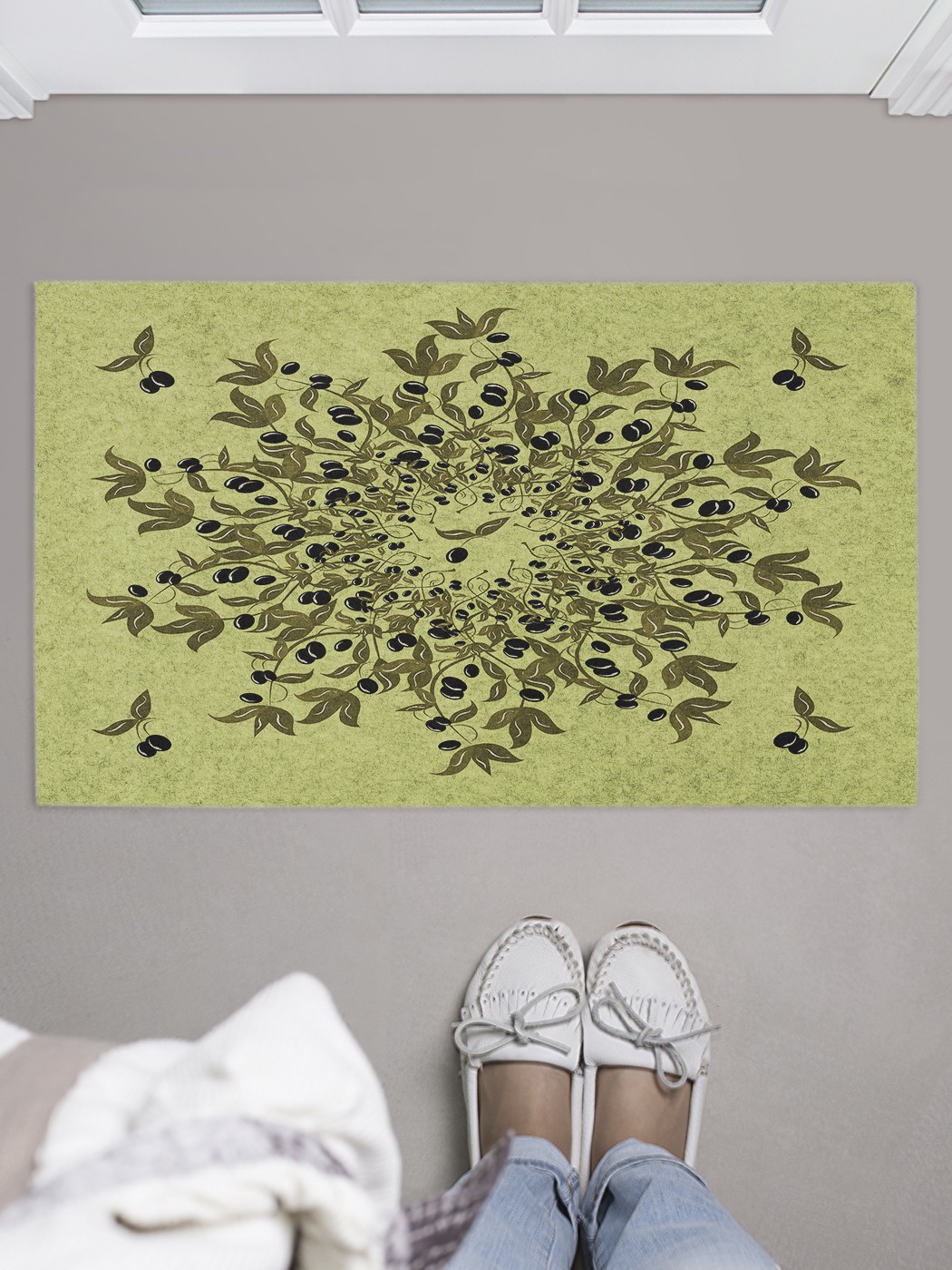 

Придверный коврик в прихожую для обуви, на резиновой основе, 75x45 см door_51517 JoyArty