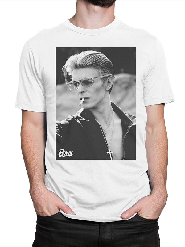 

Футболка мужская DreamShirts Studio David Bowie - Дэвид Боуи 399-bowie-2 белая M, Белый, David Bowie - Дэвид Боуи 399-bowie-2