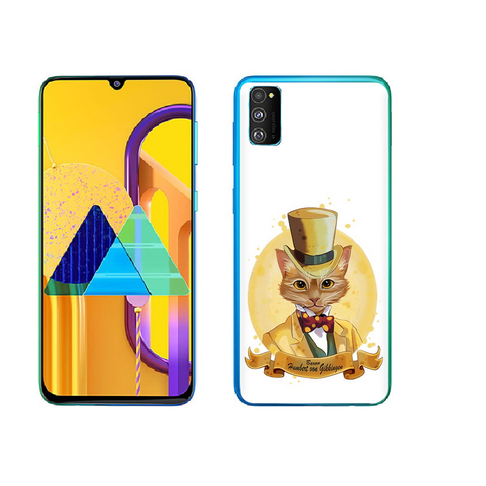 

Чехол MyPads Tocco для Samsung Galaxy M23 кот юрист (PT227329.604.401), Прозрачный, Tocco