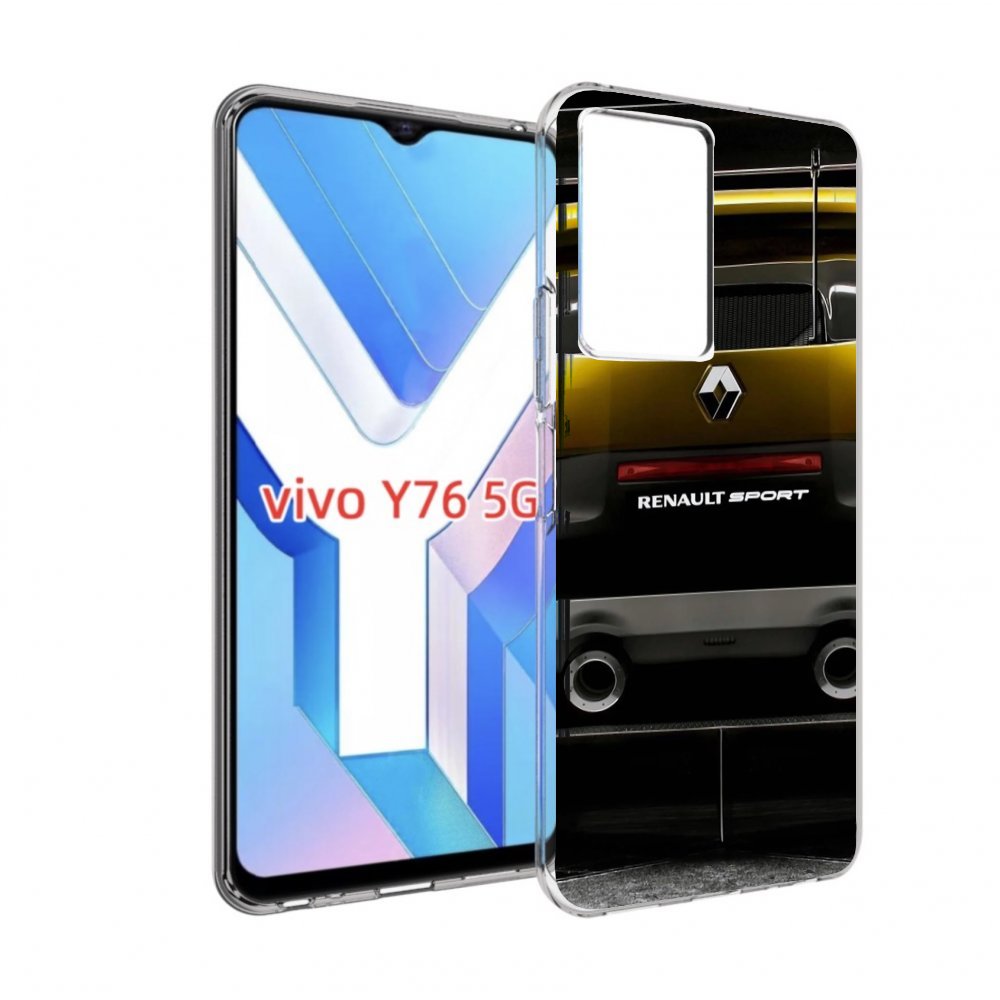 

Чехол Mypads Renault 3 Мужской Для Vivo Y76 5G, Прозрачный, Tocco