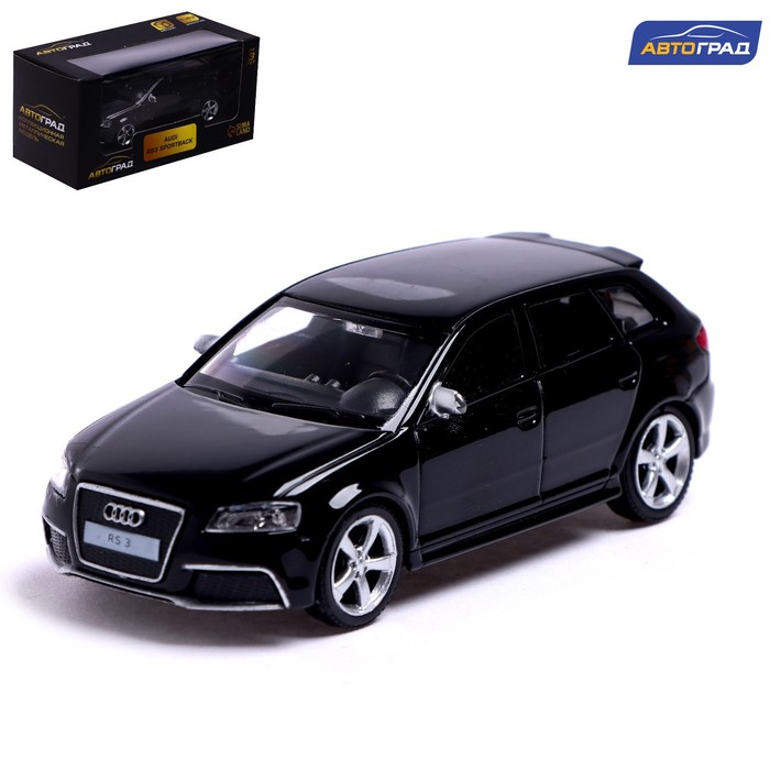 

Машина металлическая AUDI RS3 SPORTBACK, 1:43, цвет чёрный, Черный, Металлический транспорт