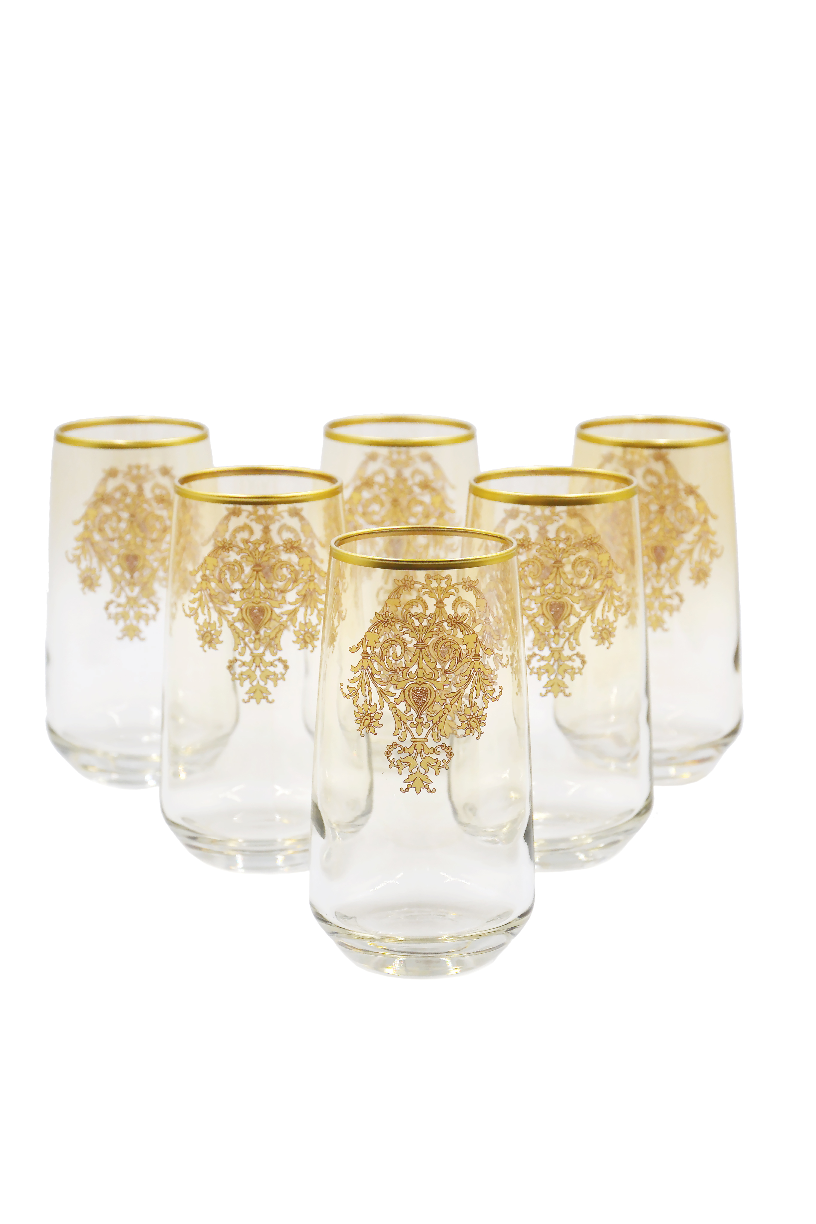 Набор стаканов для воды 6шт стекло Decores Герб 500мл DCS1055