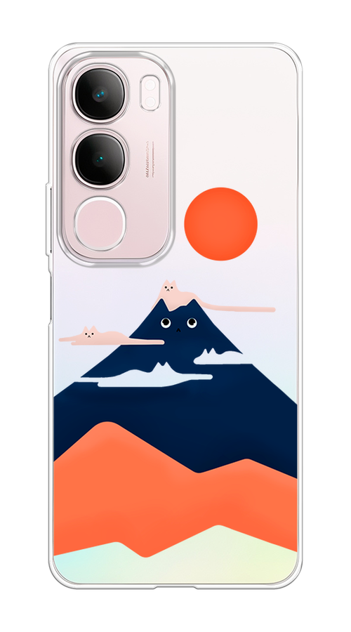 

Чехол на Vivo Y19s Кот-гора, Черный;оранжевый, 2612350-1