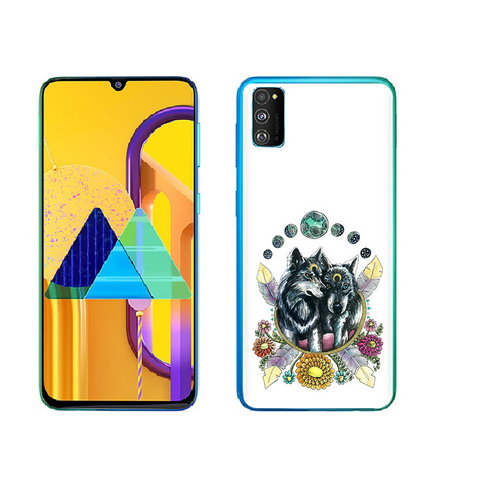 

Чехол MyPads Tocco для Samsung Galaxy M23 красивые волки абстракция (PT227329.604.408), Прозрачный, Tocco