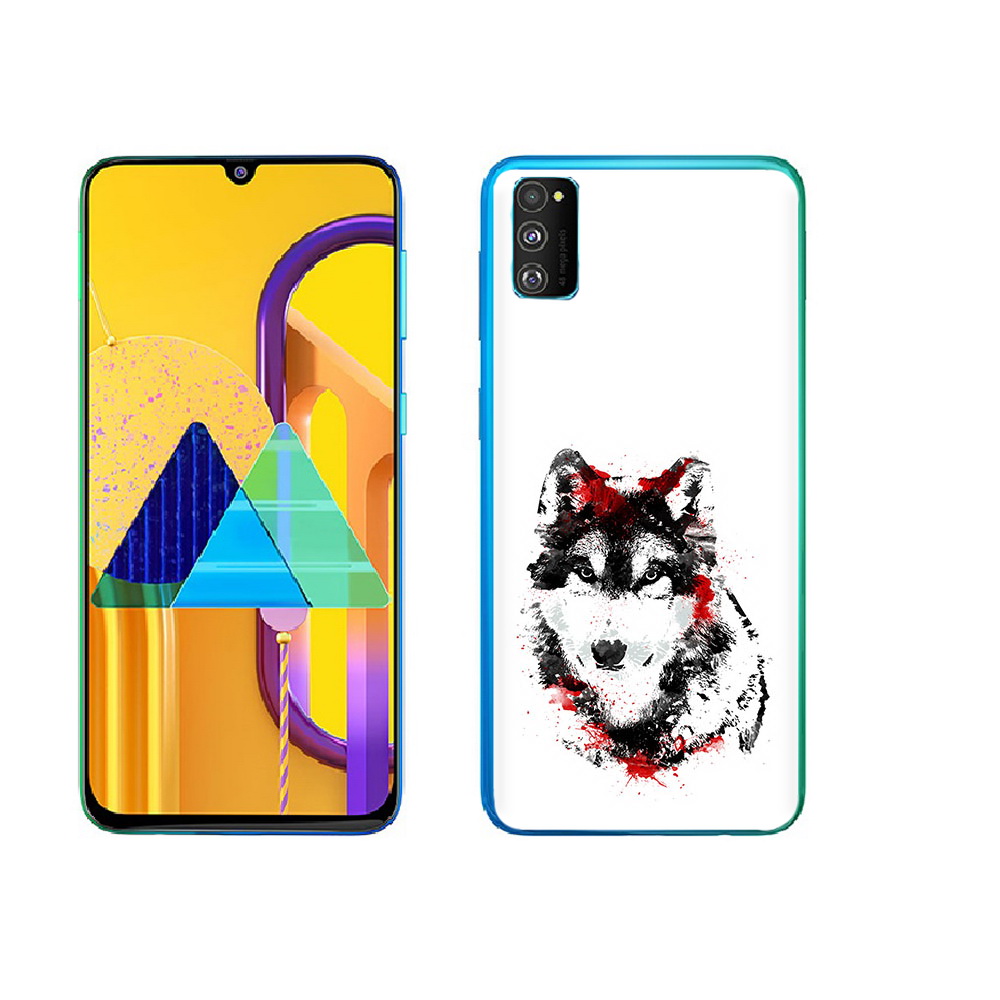 Чехол MyPads Tocco для Samsung Galaxy M23 кровавый волк (PT227329.604.416)