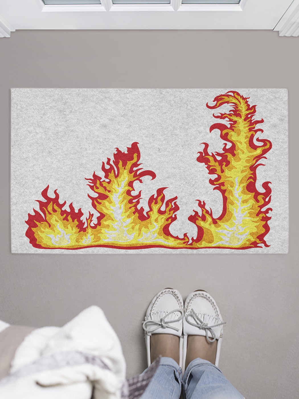 

Придверный коврик в прихожую для обуви, на резиновой основе, 75x45 см door_51544 JoyArty