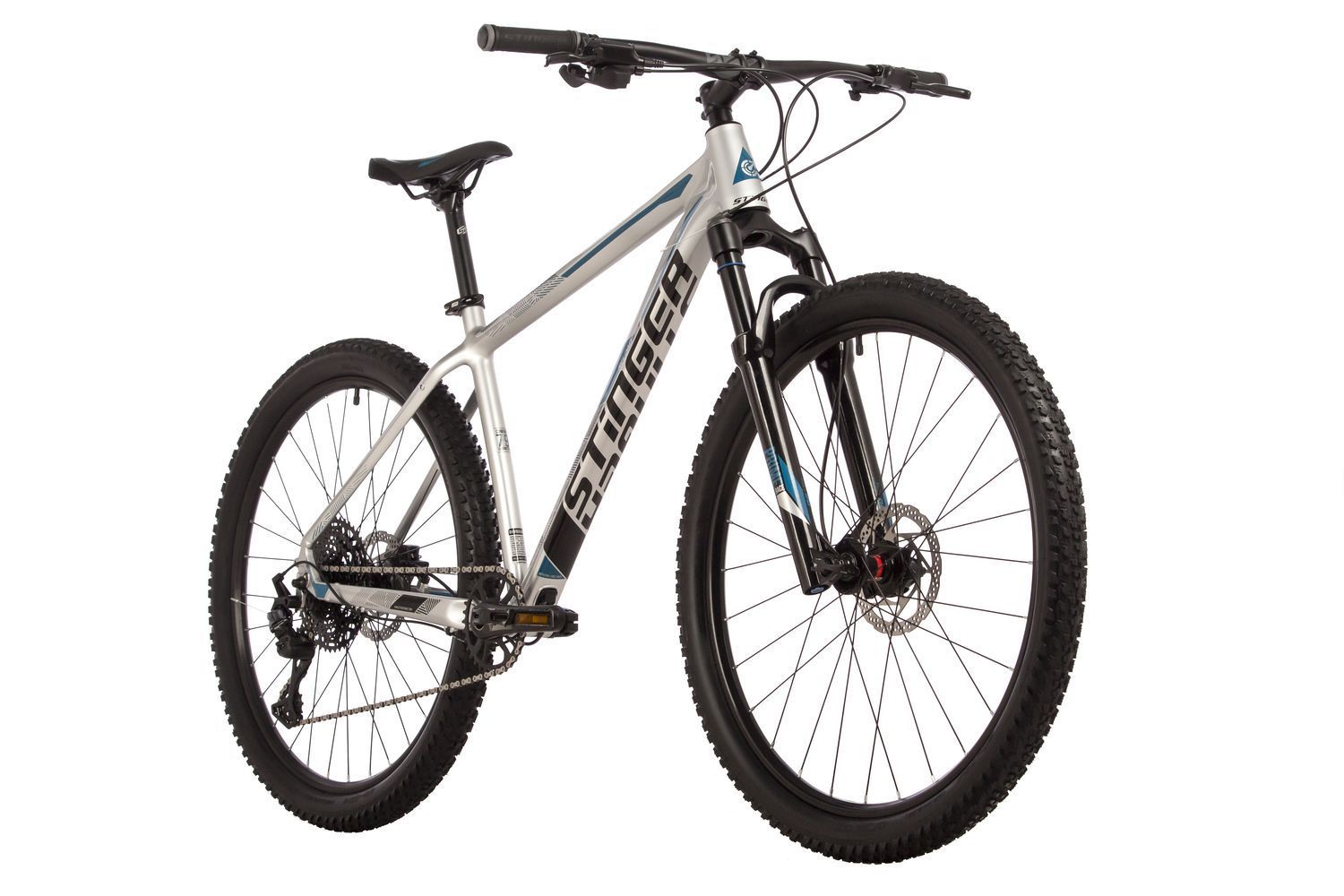 Велосипед STINGER 275 RELOAD STD серебристый алюминий размер 18 2023 8784000₽