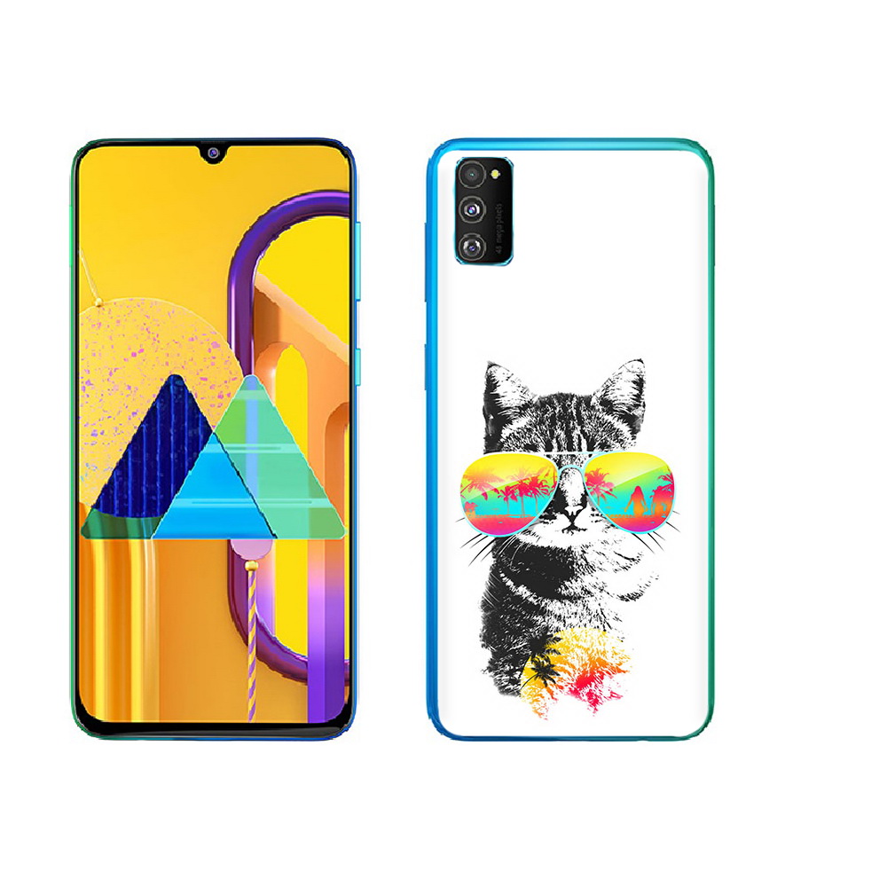 

Чехол MyPads Tocco для Samsung Galaxy M23 крутой кот (PT227329.604.425), Прозрачный, Tocco