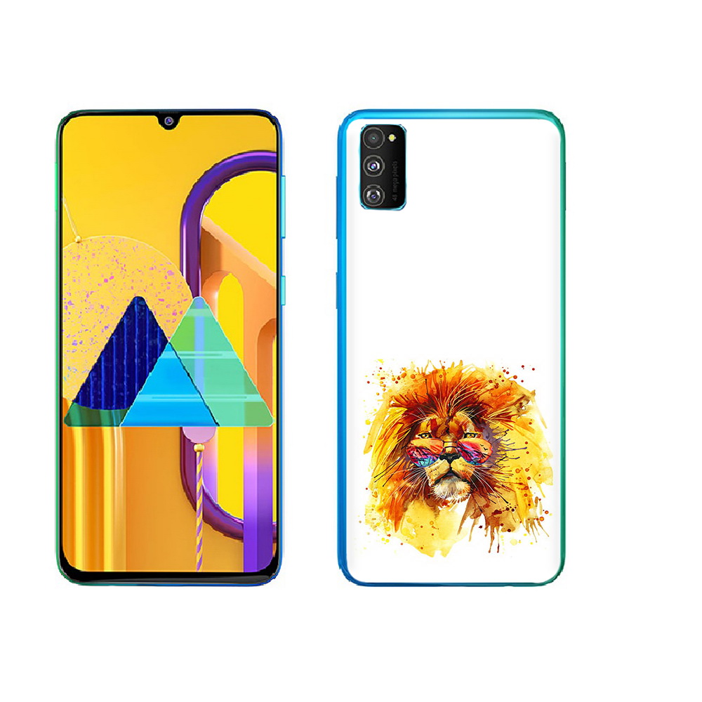 

Чехол MyPads Tocco для Samsung Galaxy M23 лев в очках (PT227329.604.436), Прозрачный, Tocco