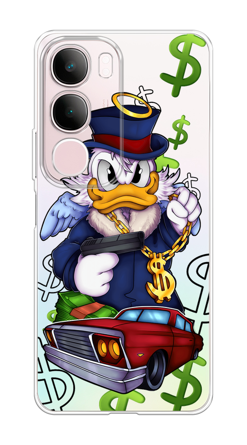 

Чехол на Vivo Y19s Scrooge McDuck with a Gold Chain, Красный;синий;белый, 2612350-1
