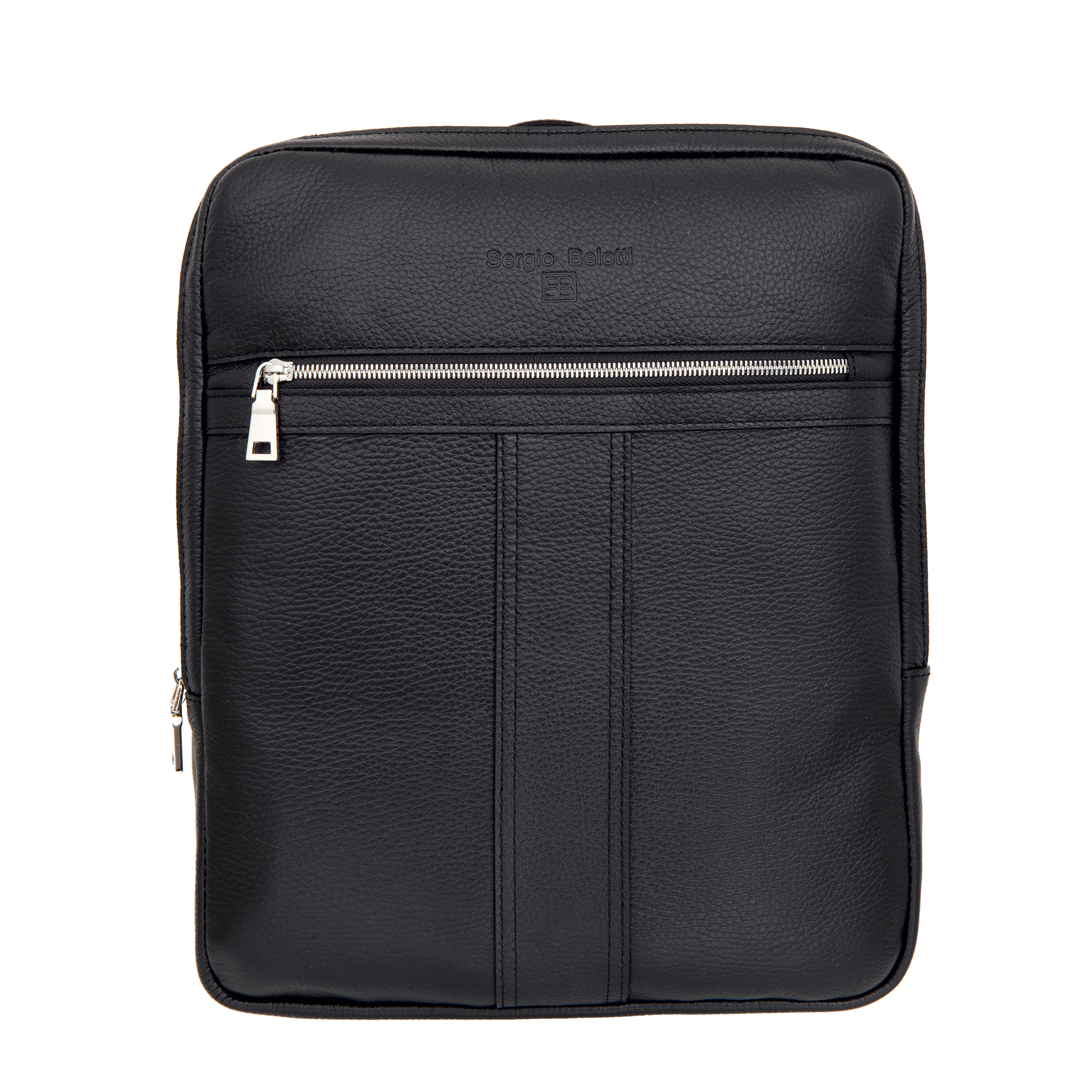 Рюкзак мужской 7006 Napoli черный, 37.5x30x11 см Sergio Belotti. Цвет: черный