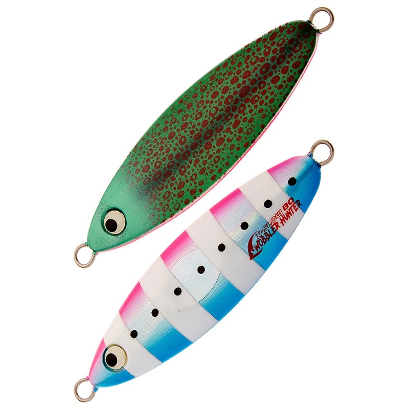 

Пилькер Asari X-Slow Wobbler Hunter 80g #01 Hot blue zebra, Разноцветный, X-Slow Wobbler Hunter