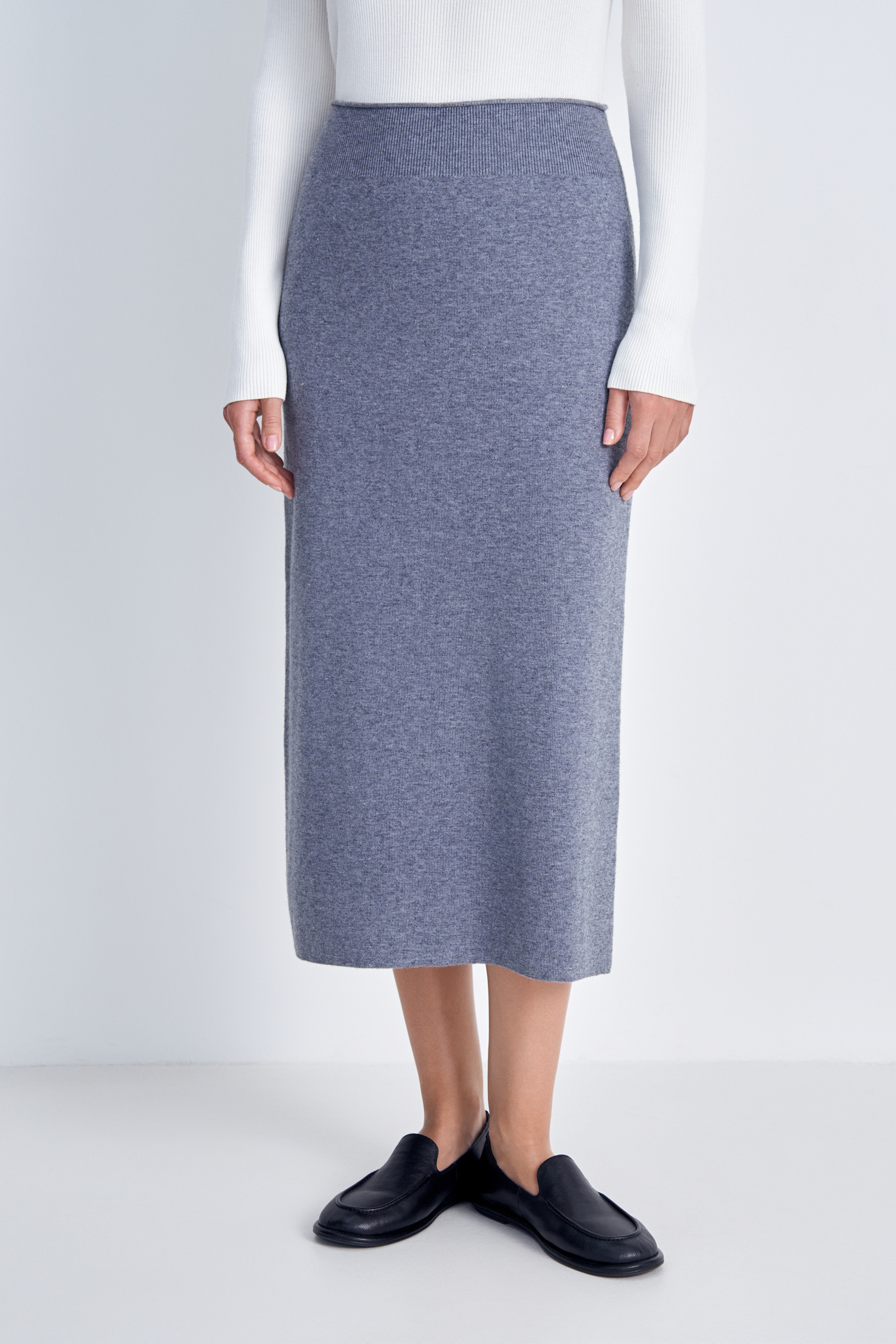 

Юбка женская Finn Flare FAE11115 серая S, Серый, FAE11115