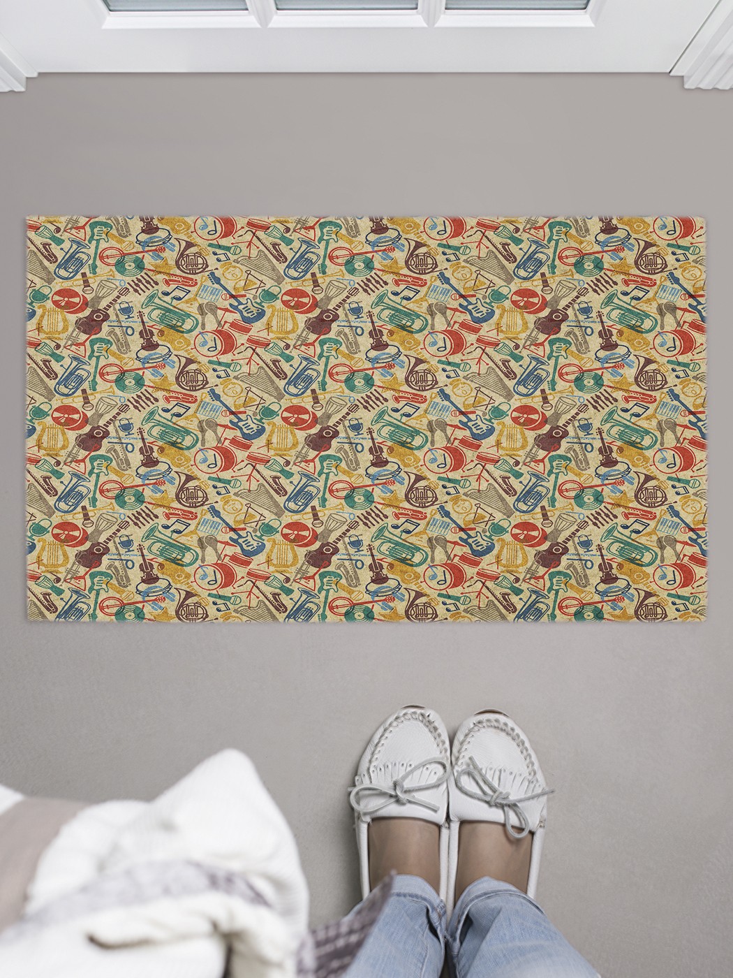 

Придверный коврик в прихожую для обуви, на резиновой основе, 75x45 см door_51598 JoyArty