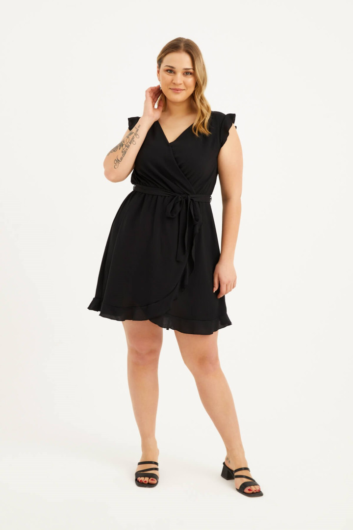 

Платье женское Myline 1575 черное 46 EU, Черный, 1575