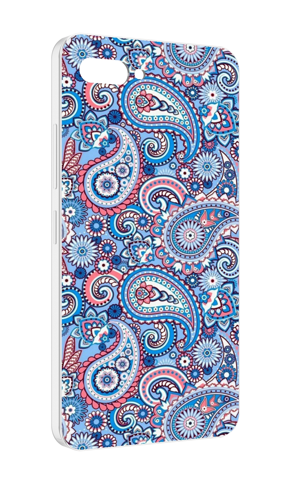 

Чехол MyPads красивый голубой арнамент для ITEL A25 / ITEL A25 Pro / ITEL A35, Прозрачный, Tocco